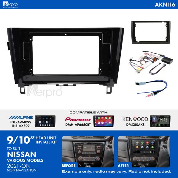Aerpro 9/10 Inch Install Kit To Suit Model Nissan 2021-