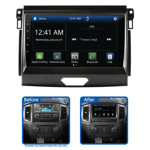 Aerpro 9In Multimedia Receiver To Suit Ford Ranger PX2