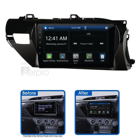 Aerpro 10In Multimedia Receiver To Suit Toyota Hilux