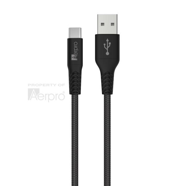 Aerpro Premium USB-C To USB-A Cable (1.5M / Black) APL410B