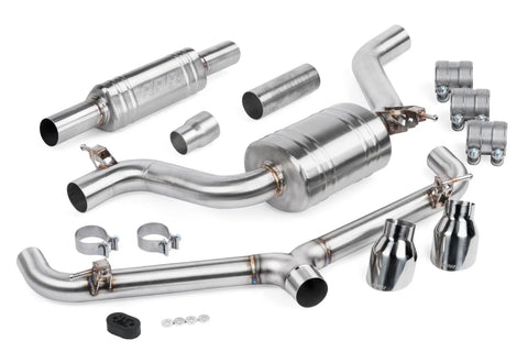 APR CBK0008 Catback Exhaust System w/ Front Muffler - GTI
