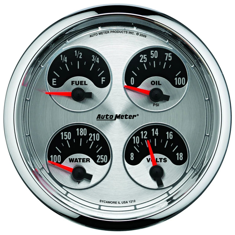 Autometer ATM1212 5" Quad Gauge 100 PSI/100-250