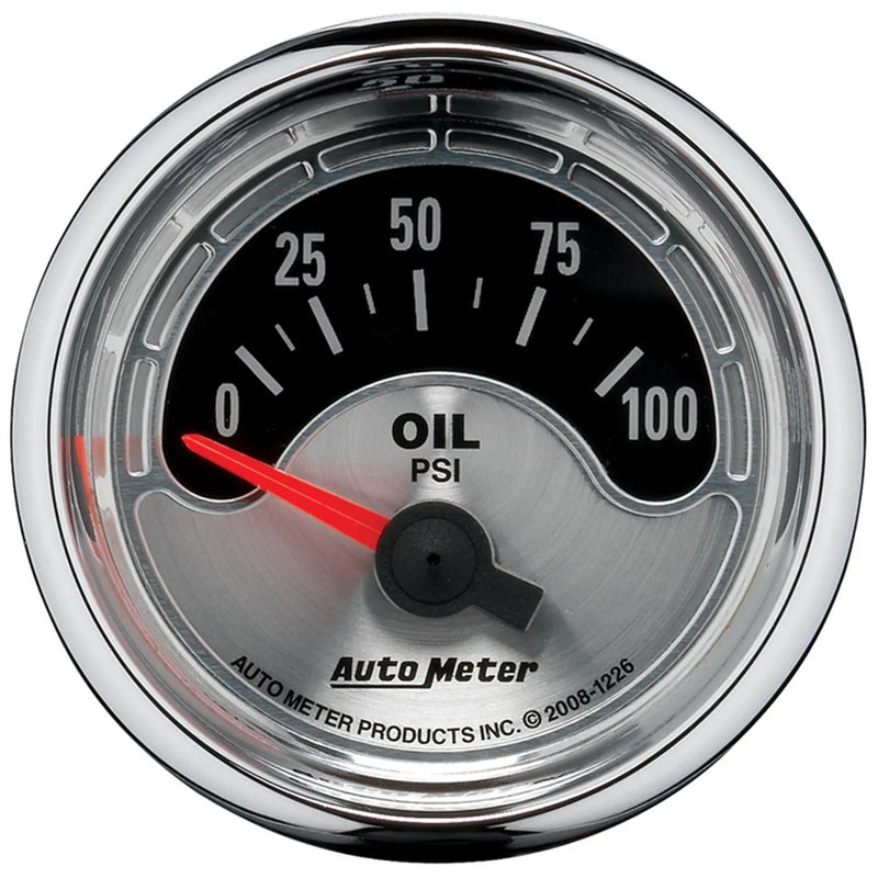 Autometer ATM1226 2-1/16" Oil Pressure 0-100 PSI Air-Core
