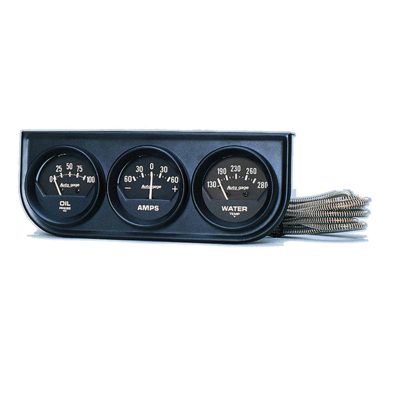 Autometer ATM2347 Gauge Console Oilp/Wtmp/Amp 2-1/16" 100