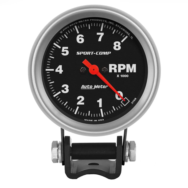Autometer ATM3708-XPX 2-5/8" Pedestal Tachometer 0-8,000