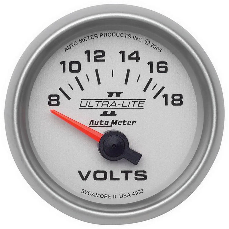 Autometer ATM4992 2-1/16" Voltmeter 8-18V Air-Core