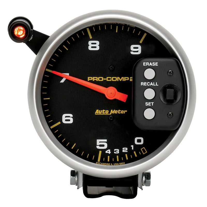 Autometer ATM6852 5" Tachometer 0-9000 RPM Pedestal Dual
