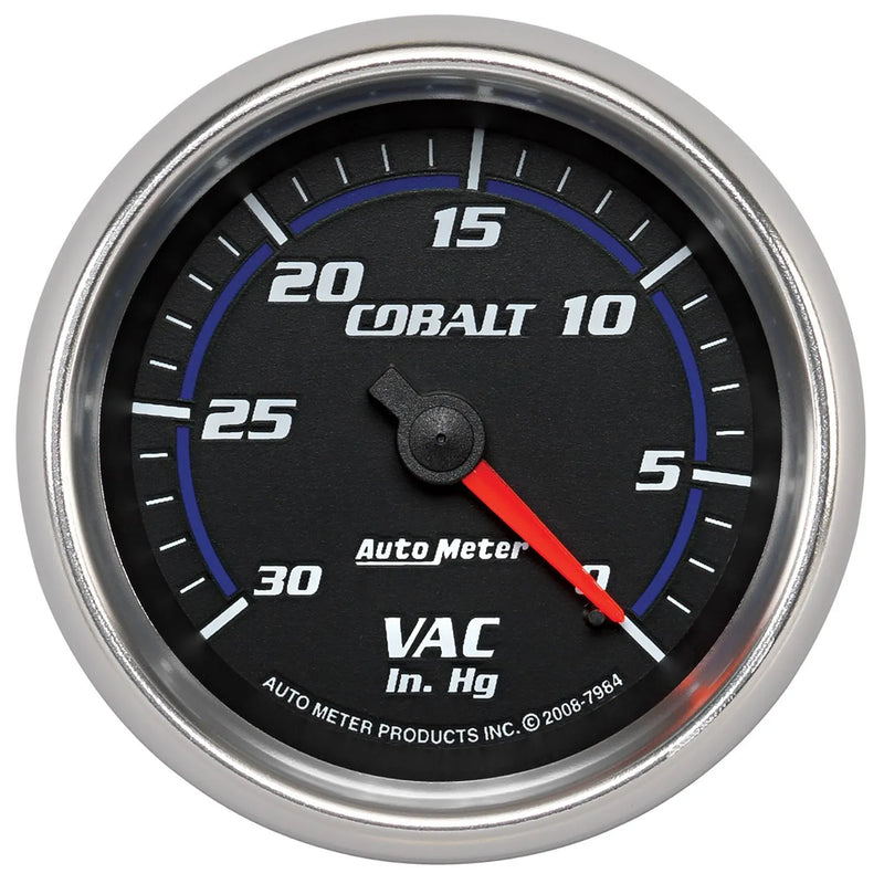 Autometer ATM7984 2-5/8" Vacuum 0-30 In Hg Cobalt