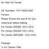 Honda CB500X CB500F CBR500R 2013-2016 P / N.17211-MGZ-D00 Generic Air Filter Cleaner