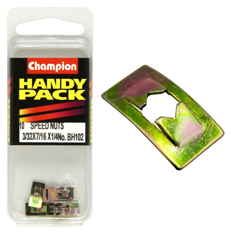 Champion Fasteners Speed Nut 2.4mm I.D BH102