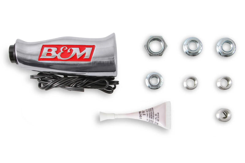 B&M 80658 Universal T-Handle - Brushed with 12V Switch