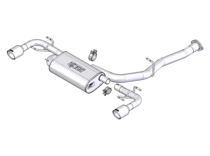 Borla Exhaust 1014015 Single Round Rolled Angle-Cu | Kren Offroad NZ