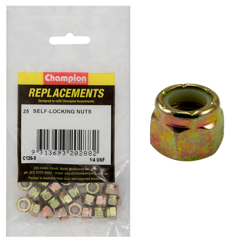Champion Fasteners Hex Nut Self Locking Nylon Insert