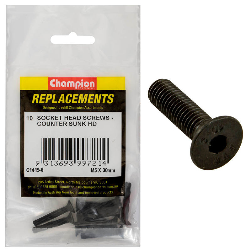 Champion Fasteners Socket Head Cap Screw Csk M5 X 30mm