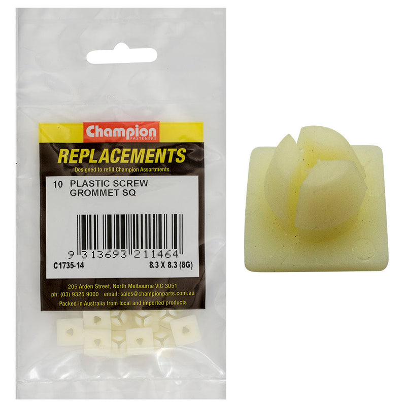 Champion Fasteners Screw Grommet White Screw Size 4.2mm