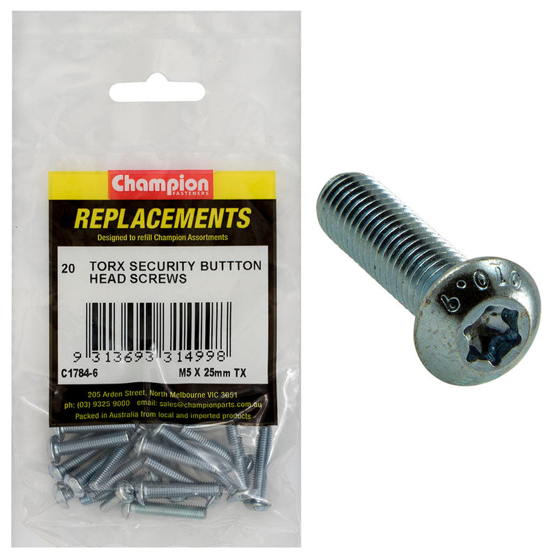 Champion Fasteners Machine Screw Button Head Torx (Tx) M5