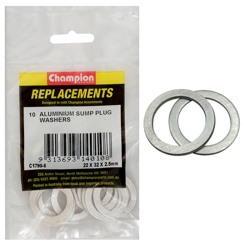Champion Fasteners Washer Flat Aluminium M22 X 32 X 2.5mm
