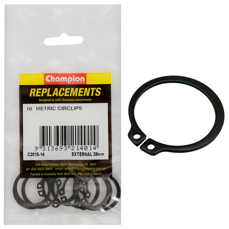 Champion Fasteners Circlip External Shaft 28mm (Stw28)