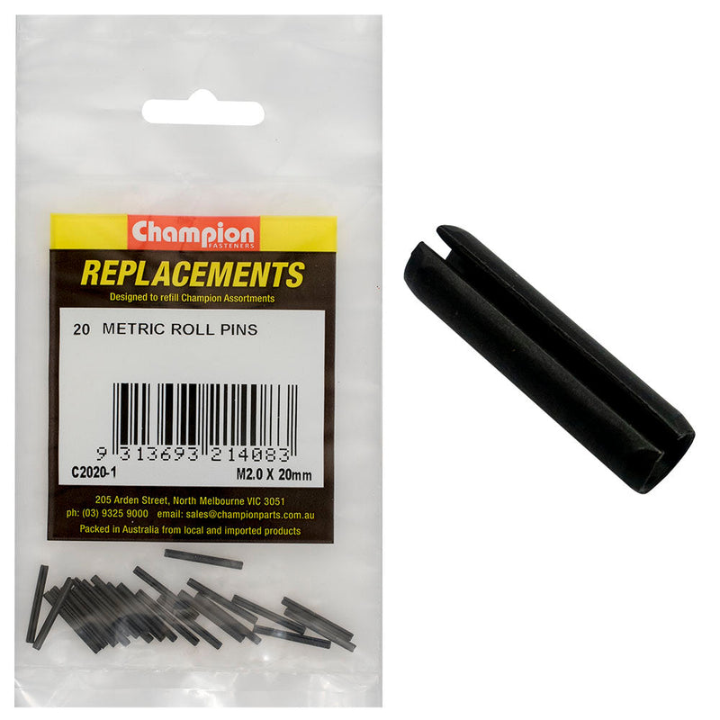 Champion Fasteners Roll Pin 2.0 X 20mm C2020-1
