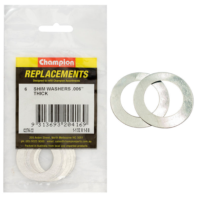 Champion Fasteners Washer Flat Shim 1/32In X 1 5/8In X