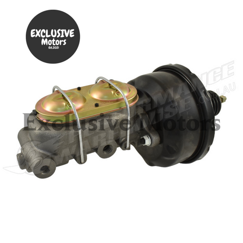 GM 1" Bore Master Cylinder & 7" Black Brake Booster (1964-1972)