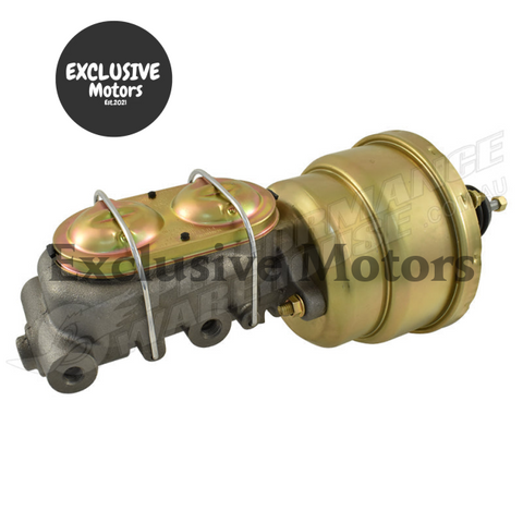 GM 1-1/8" Bore Master Cylinder & 7" Dual Brake Booster (1964-1974)