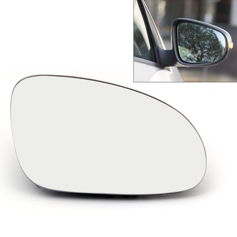 VW Golf GTI Jetta Passat Heated Door Mirror Glass w/Holder (2005-2010)
