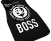 Custom Boss Coffee Black Floor Mats