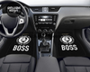 Custom Boss Coffee Black Floor Mats