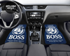 Custom Boss Coffee Navy Floor Mats