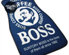 Custom Boss Coffee Navy Floor Mats