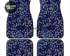Custom Japanese Blue Cherry Blossom Mini Floor Mats