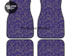 Custom Japanese Blue Cherry Gold Blossom Floor Mats