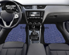 Custom Japanese Waves Floor Mats Blue