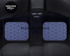 Custom Japanese Waves Floor Mats Blue