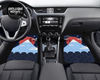 Custom Mount Fuji + Japanese Sunrise  + Waves Floor Mats