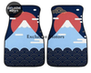 Custom Mount Fuji + Japanese Sunrise  + Waves Floor Mats