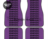 Custom Universal Bride style Floor Mats Purple