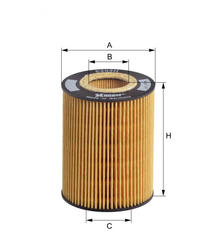 Oil Filter E203H D67 Hengst