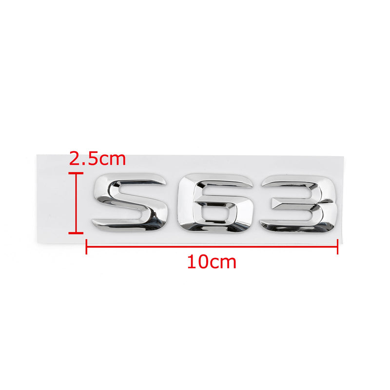 Mercedes S-Class W220 W221 W222 98-20 Chrome Trunk Emblem Letters S63