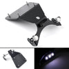 Yamaha R3 / R25 / MT-03 / MT-25 Generic Motorcycle Aluminium Black License Plate Bracket