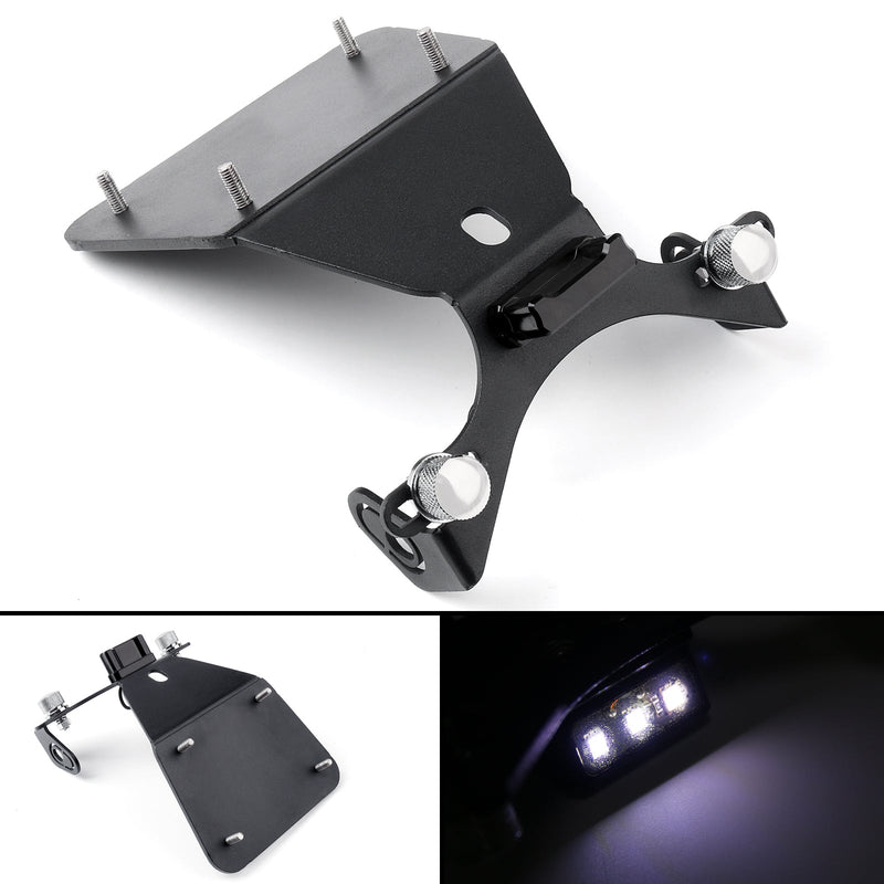 Yamaha R3 / R25 / MT-03 / MT-25 Generic Motorcycle Aluminium Black License Plate Bracket