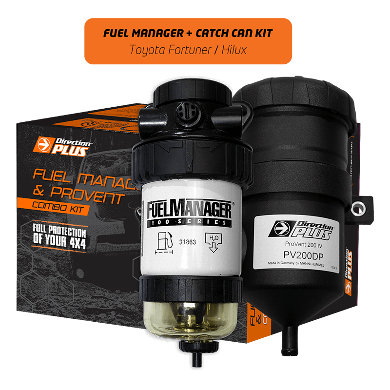 Direction Plus Fuel Manager Pre-Filter and Catch Can Kit