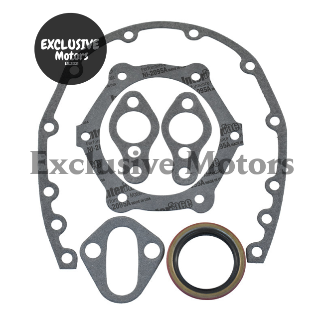 Small Block Chevy 283-350 Timing Cover Gasket & Seal Kit (1955-2002)