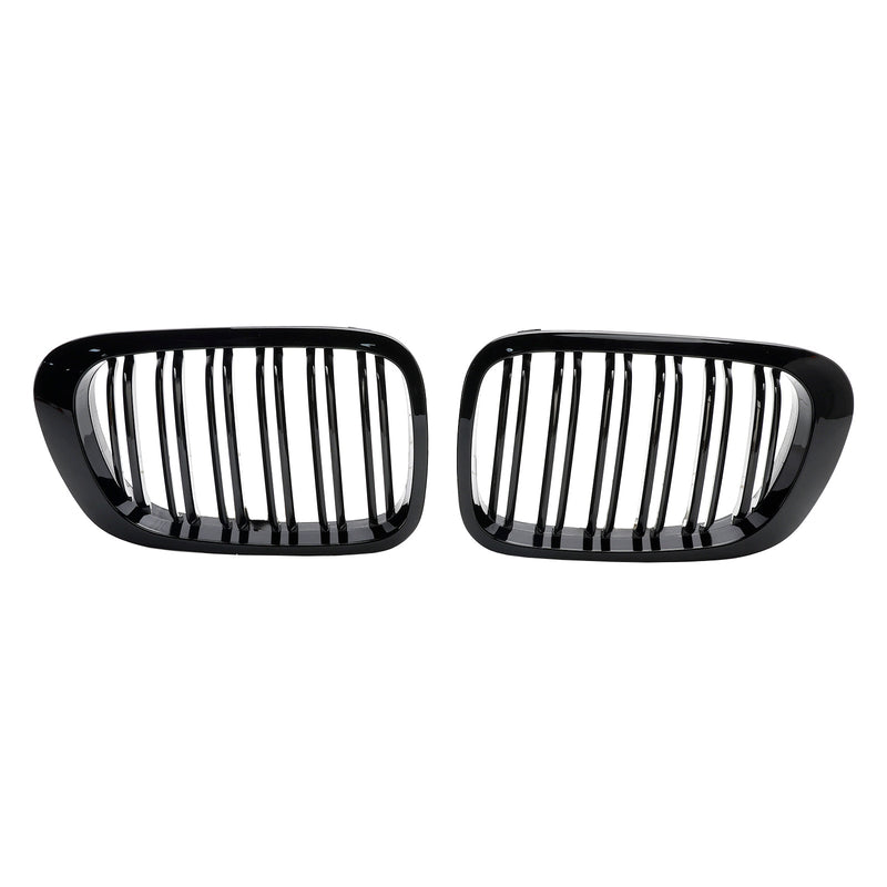 BMW E46 2-Door Double Line Gloss Black Grille (1998-2001)