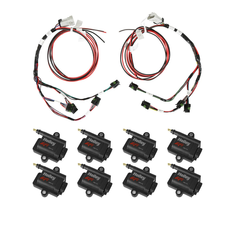 Holley EFI 556-128 Big Wire Coil-Near-Plug Smart Coil Kit