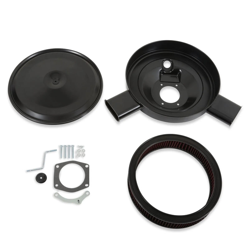 Holley 120-521 - Dual Snorkel - Black Fits LS3-Style DBW