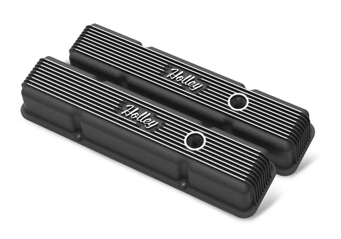 Holley 241-242 Valve Covers - Vintage Series - Finned -