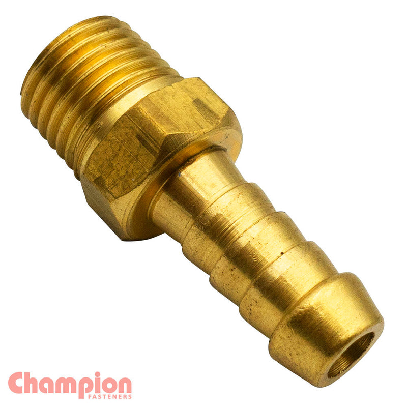 Champion Fasteners Hose Tail Straight Male Brass 3/4In X