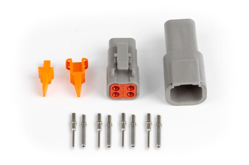 Haltech Plug and Pins Only - Matching Set Deutsch DTM-4
